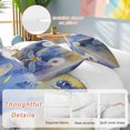 thumbnail image 3 of Purple Dragonfly Bedding 3 Piece Duvet Cover Set Full Size, Watercolor Spring Summer Floral Soft Microfiber Comforter Cover with Zipper Closure & Pillowcases, Wrinkle & FadeResistant Quilt Cover, 3 of 9