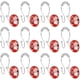 thumbnail image 4 of Ganchos dobles resistentes al óxido de acero inoxidable, anillo de ducha deslizante que cuelga tanto para cortina de ducha como para revestimiento, paquete de 12 Adepaton DCF297-3, 4 of 8