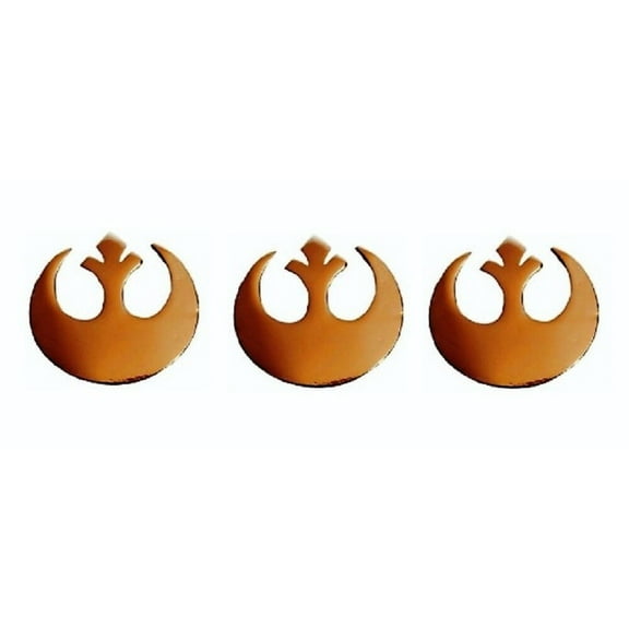 Star Wars Small Gold Color Rebel Alliance Symbol Metal Pin Set of 3 Pins
