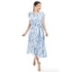thumbnail image 4 of Vestido midi con estampado floral Roman Fashion /Juvenil, 3833 (Azul marino) azul CH, 4 of 5