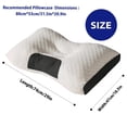 thumbnail image 2 of 2 Pcs (Buy 1 Get 1 Free) Grade Soft Massage Neck Pillow - Adjustable Orthopedic Cervical Support with Removable Machine-Washable Cover, Ultrasound Massage for Sleep Comfort, Lightweight for Travel, 2 of 5