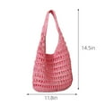 thumbnail image 3 of LHNFT Straw Shoulder Bag for Women Handmade Woven Hobo Bags Tote Bag Trendy Summer Beach Handbag, Beach Vacation Essentials, 3 of 8