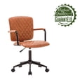 thumbnail image 6 of Porthos Home  Nels Adjustable PU Leather Swivel Office Chair Brown, 6 of 6