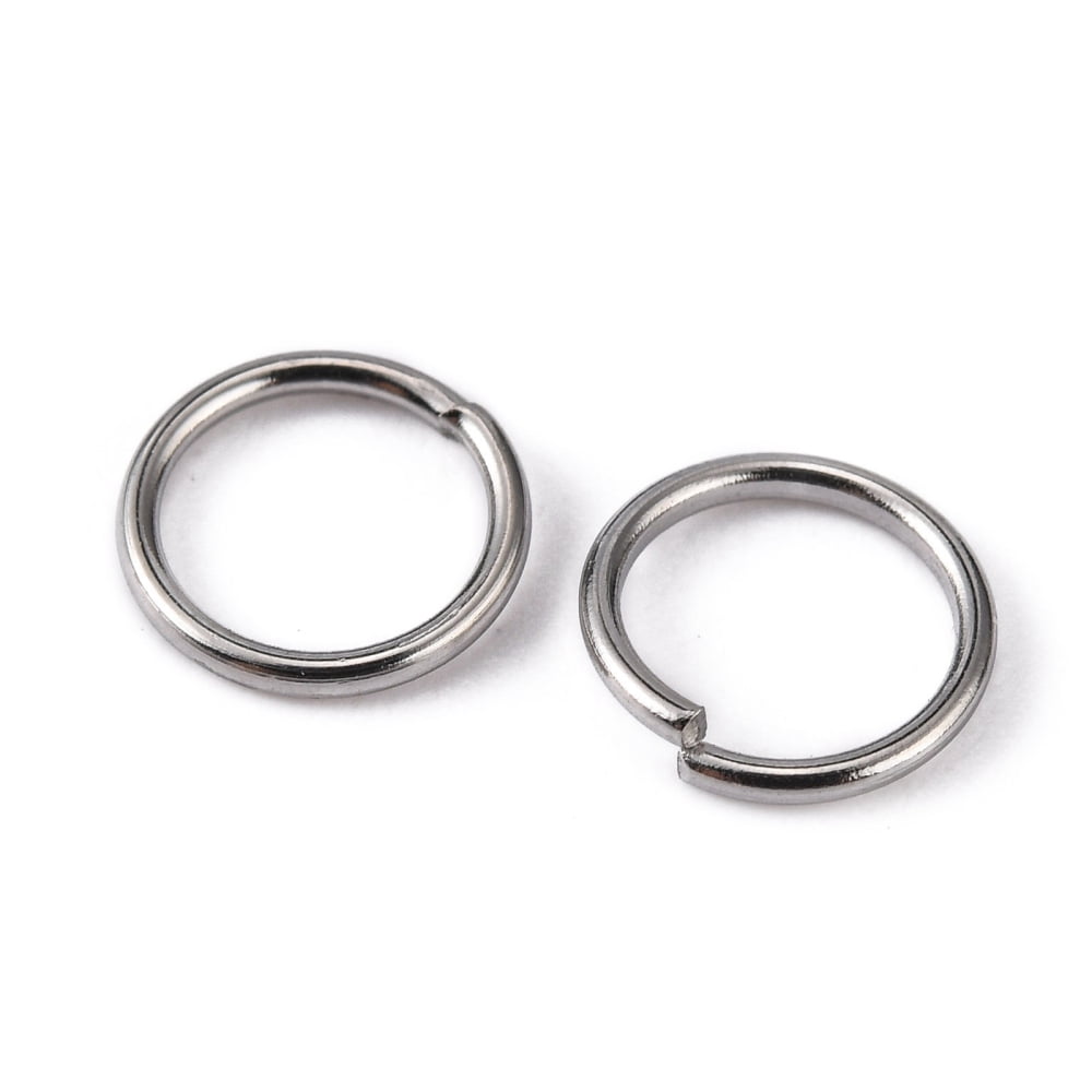 5000pcs Resistant 304 Stainless Steel Open Jump Rings 20 Gauge Stainless Steel color 7x0.8mm Inner Diameter: 5.4mm Silver