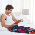 thumbnail image 5 of Naloa Tropical Flower Pajama Pants Men, PJ Bottoms, Sleep & Lounge Pants-XX-Large, 5 of 6