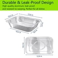 thumbnail image 4 of Livease Aluminum Pans 9x13 in, 12 Pack Foil Disposable Cake Pans with Lids, Rectangular Baking Pans, 4 of 8