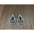 thumbnail image 3 of Solid 925 Sterling Silver Dangle Drop Earrings For Women, Natural Garnet Pear Gemstone Beautiful Handmade January Birthstone Jewelry, 3 of 3