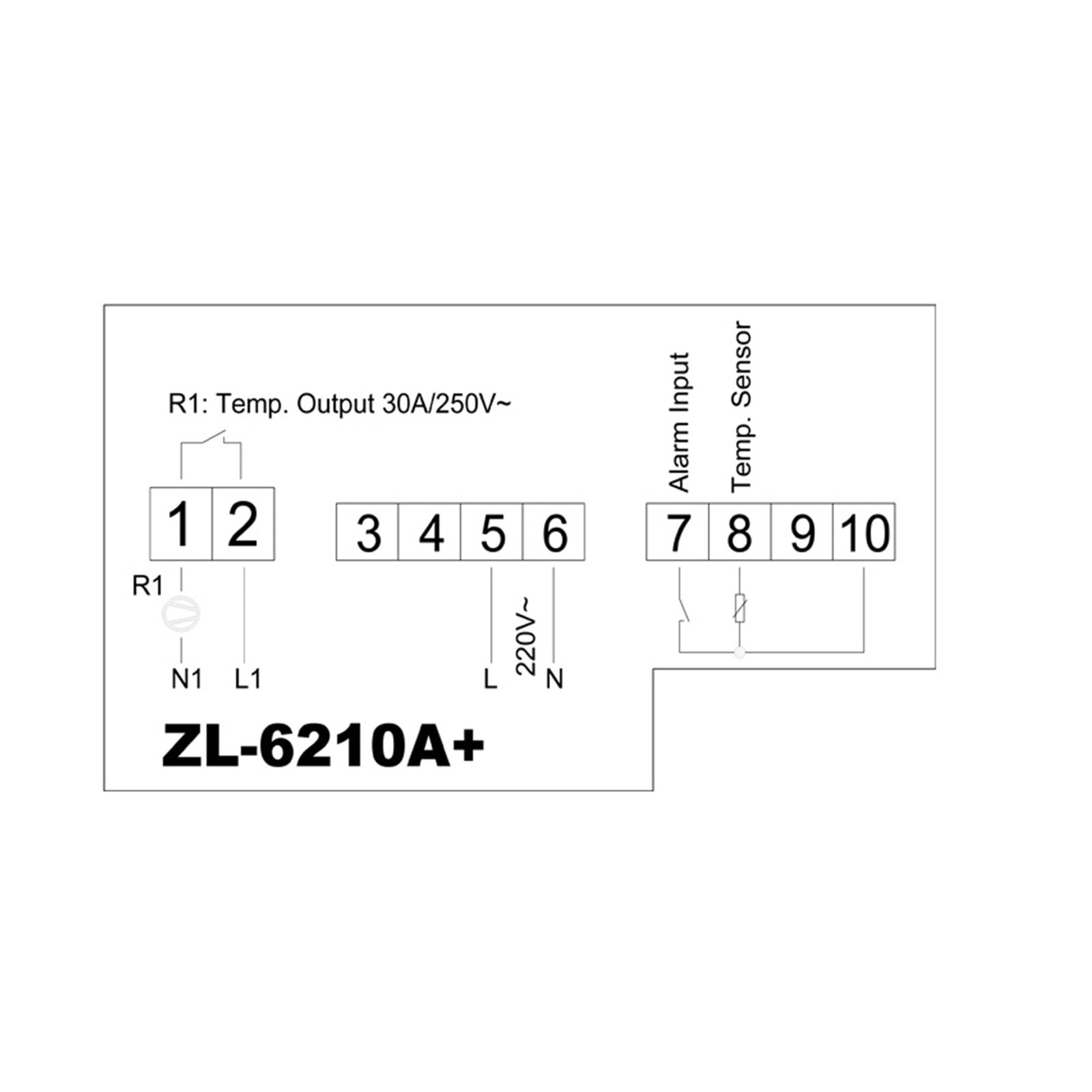 ZL-6210A+, 30A Output, Temperature Controller, Digital Thermostat, Thermostat Temperature Controller Switch ,Temperature calibrating