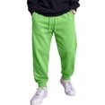 thumbnail image 2 of Men's Casual Solid Sweatpants Elastic Waist Drawstring Joggers Loose Fit Tapered Athletic Pants with Pockets, XL, 2 of 8