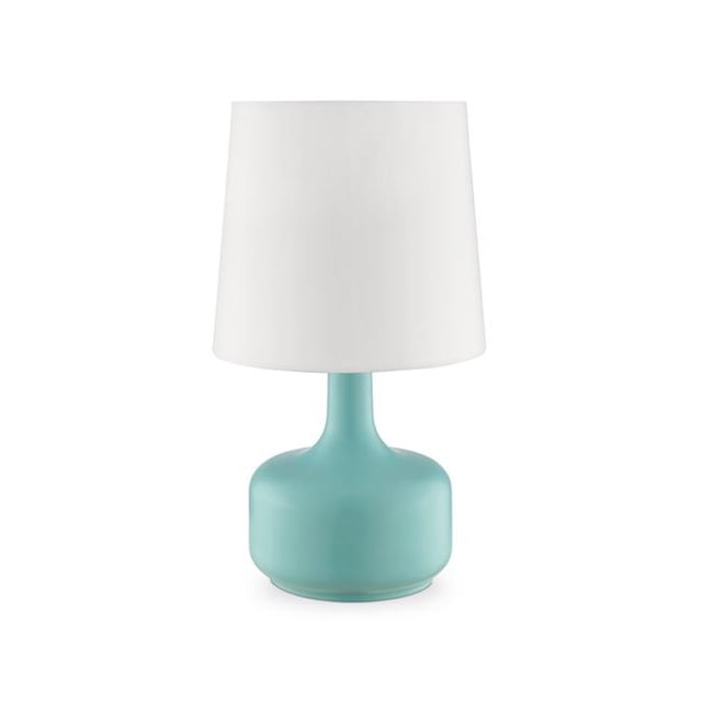 HomeRoots 468689 Lampe de Table Moderne Vert Menthe avec Interrupteur Tactile