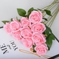 thumbnail image 5 of Artificial Flower Rose Single Silk Fake Flower Artificial Flower Wedding Home Auditorium Decorative Bouquet Little Paris for Home Office Decorations, 5 of 5