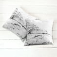 thumbnail image 6 of Ambesonne Nature Throw Pillow Cover 2 Pack, Pine Forest Countryside, 16", Black White, 6 of 7