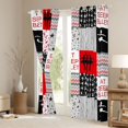 thumbnail image 3 of Homewish Teens Cartoon Princess Blackout Curtains Set of 2 (52x84 Each), Red Art Patchwork Window Curtains, Eat Sleet Ballet Sport Curtains and Drapes, Window Curtains Bedroom Decor, 3 of 6