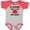 Heather and Red, variant on Inktastic Godson My Godfather Loves Me Boys or Girls Baby Bodysuit
