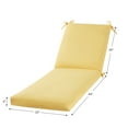 thumbnail image 2 of Greendale Home Fashions 73'' x 23'' Outdoor Chaise Lounge Cushion, Sunbeam, 2 of 8