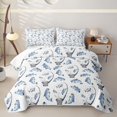 thumbnail image 2 of Manfei Cartoon Fishing Quilt King, FarmhousePike Fish King Coverlet Set, Light Blue, 3pcs, 1 Bedspread and 2 Pillowcases, 2 of 7