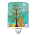 thumbnail image 1 of Carolines Treasures BB4194CNL Merry Christmas Tree Poodle Tan Ceramic Night Light, 1 of 1