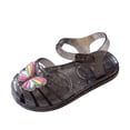 thumbnail image 3 of FSYBOA Girls Jelly Sandals, Non-Slip Closed Toe Princess Adjustable Strap Girls Beach Shoes Black Size 8(Little Kids), 3 of 9