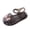 Black, variant on Jelly Gladiator Sandal for Little Girl/Big Girl Crystal Clear Princess Dress Up Butterfly Water Rain Shoes 2.5-10Y
