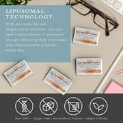 LivOn Laboratories Lypo–Spheric Liposomal Vitamin C Supplement 1000mg for Immune Support, 60 Packets