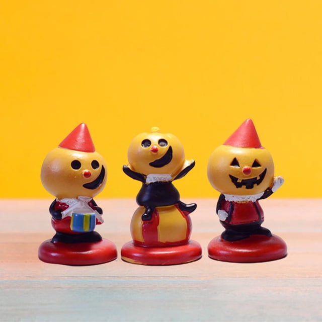Estatuilla de decoración de jardín Hugo Mini muñeca de Halloween 3 piezas