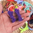 thumbnail image 4 of 50pcs Bow Hair Ties for Thick Heavy or Curly Hair Ponytail Holders Scrunchies Sports Hair Mixcolors, 4 of 6
