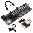 thumbnail image 2 of Kuymtek Adaptador PCI-E 1X a 16X Riser Extender PCI Express para minería GPU BTC Miner, 2 of 4