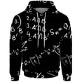 thumbnail image 2 of Ropa para hombre Otoño Nuevo estilo Camisa con capucha Impresión de fórmulas de física y química Novedad en sudaderas y sudaderas Sudadera para hombre, 2 of 4