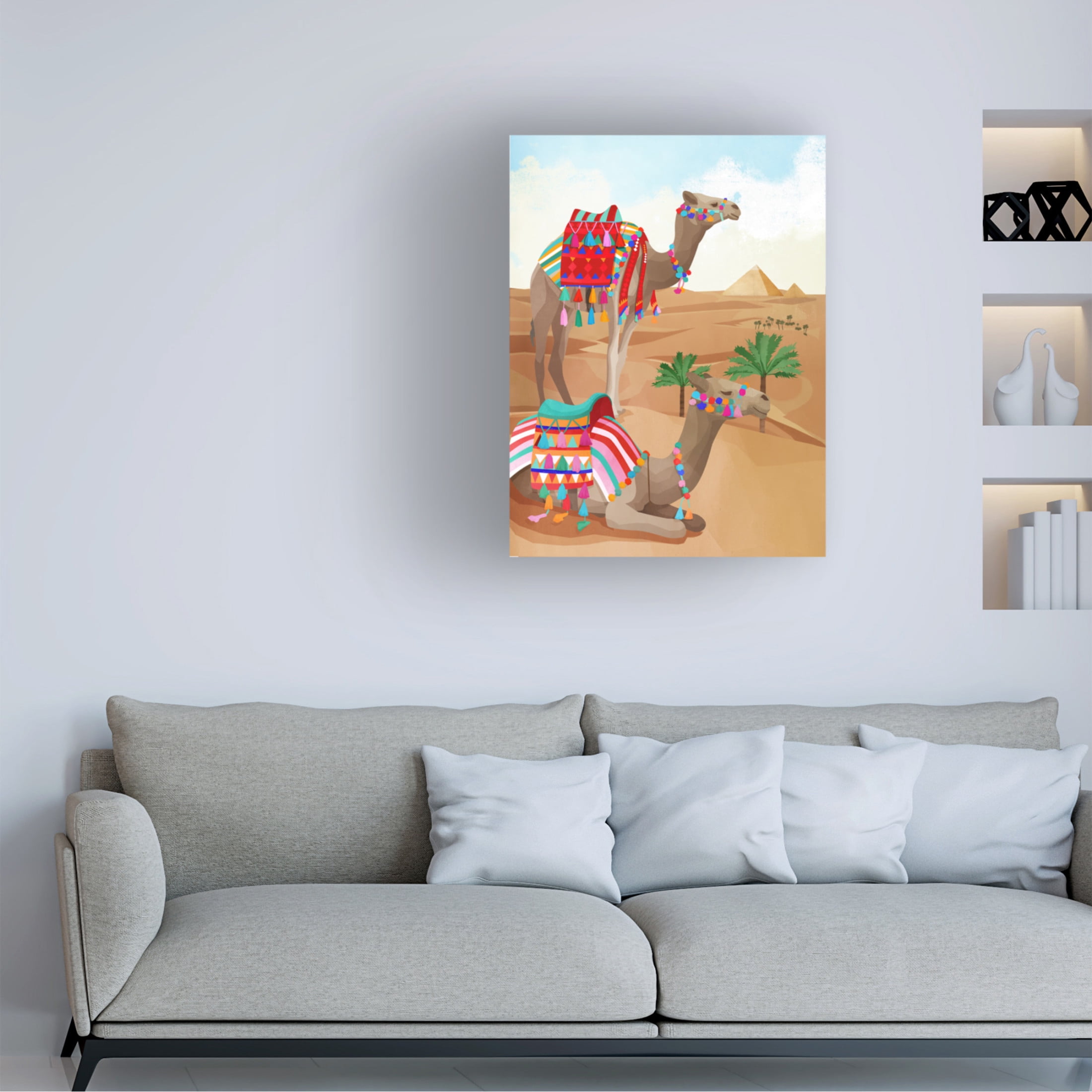 Trademark Fine Art Goed Blauw Desert Adventure Canvas Wall Art