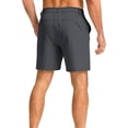 thumbnail image 4 of Nestiefly Men's Casual Shorts Lightweight Golf Shorts for Men Stretch with 3 Pockets Quick Dry Breathable Work Shorts Dark Gray 4XL, 4 of 5