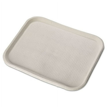 Chinet Savaday Molded Fiber Food Trays, 14 x 18, White, Paper, 100/Carton