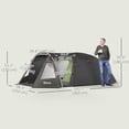 thumbnail image 3 of Outsunny Waterproof Camping Tent with 2 Rooms, 2-4 Person Tent, 3 of 10