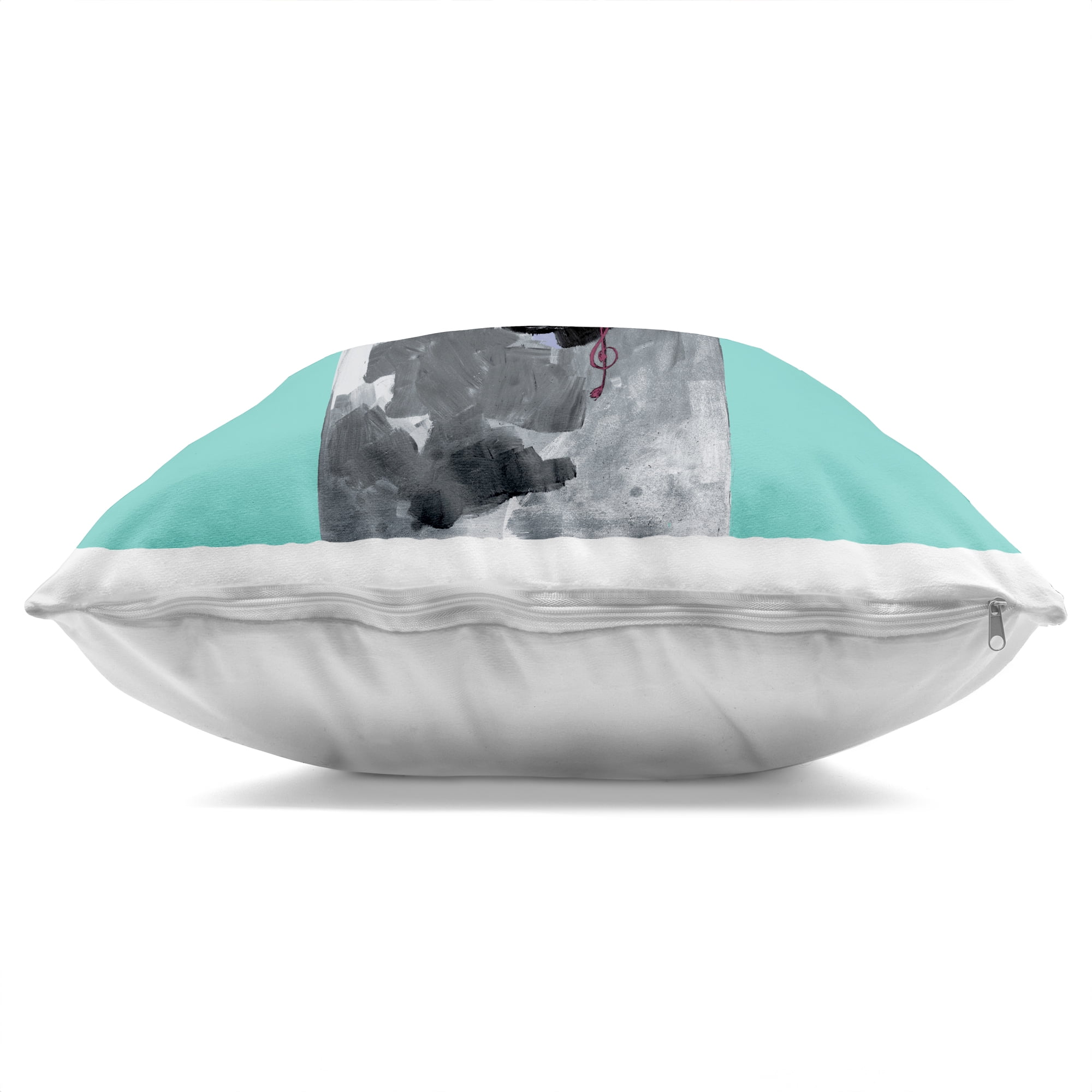 Stupell Industries Jammin' Pup on Blue Decorative Printed Throw Pillow, design by Lorenzo Collective