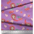thumbnail image 3 of Soimoi Poly Georgette Fabric Floral & Paisley Decor Fabric Printed Yard 52 Inch Wide, 3 of 3