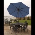 thumbnail image 2 of Bliss Outdoors Patio Umbrella w/ Aluminum Pole & Push Button Tilt, 9-Foot Canopy, Color Fade & Water Resistant, 1.5-in. Pole Diameter (Blue), 2 of 9
