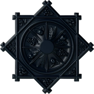 38 1/4"OD x 1 1/2"P Antilles Ceiling Medallion (Fits Canopies up to 6"), Hand-Painted Midnight Dream