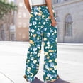 thumbnail image 4 of WTOBBY Women's Floral Print Wide Leg Pants with Deep Pockets, High Waist Drawstring Comfort Trousers for Casual and Outdoor Wear,Camouflage M, 4 of 6