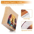 thumbnail image 4 of Kangaroos Hoodie Napkin Holder for Table Clear Napkin Stand Paper Holder Acrylic Organizer Dispenser Napkins for Dinner Kitchen Restaurant Room, 4 of 8