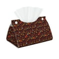 thumbnail image 2 of Lsque Dancing African Women1 Printed Long Tissue Box Cover Holder, Facial Paper Organizer Dispenser,Triangle with Bottom Belt, PVC Leather Decorative Organizer, 2 of 9