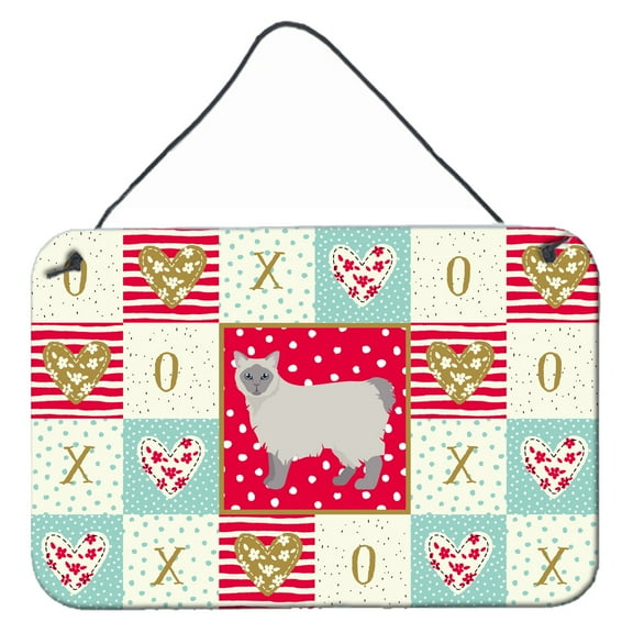 Carolines Treasures CK5669DS812 Owyhee Bob 1 Cat Love Wall or Door Hanging Prints 8x12 multicolor