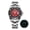 AD2513 red, variant on Men's Diver Watch 41mm Japanese Quartz Movement Watch,200M Waterproof, Luminous Rotating Bezel, Stainless Steel Band