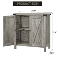 thumbnail image 2 of AOILE Farmhouse Sideboard Buffet Cabinet, Coffee Bar Cabinet with 2 Doors and Adjustable Shelves, Small Accent Storage Console for Living Room, Entryway, or Dining Room, 2 of 10