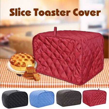 Toaster Covers 4 Slice Red Two Slice Toaster Cover Bread Toaster Protector Dustproof Fits Most Standard 2 Slice Toasters ()