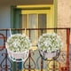 thumbnail image 3 of 2 macetas colgantes de hierro para exterior, decoración de interiores, balcón, etc., 3 of 6