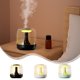 thumbnail image 1 of Humidificador de aromaterapia USB con luz - Difusor de niebla fría silenciosa de gran capacidad de 440ML para coche, oficina, plantas - Blanco/Negro/Verde, 1 of 9
