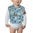 thumbnail image 6 of Hirioo Pirate Marine Animals for Baby Waterproof Pocket Bib Adjustable Closed for Babies Toddlers with Large Pocket 6-24Months, 6 of 8