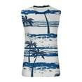 thumbnail image 5 of Txeol Hawaiian Print Tank Top for Men 2024,Men Tank Tops Beach Palm Tree Shirt Big and Tall Vintage Graphic Sleeveless T-Shirt Muscle Tees Shirts Streetwear Top White XXXXL, 5 of 5