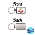 thumbnail image 4 of Bow Tied Around Cherries Coquette Metal Rectangle Keychain, 4 of 7