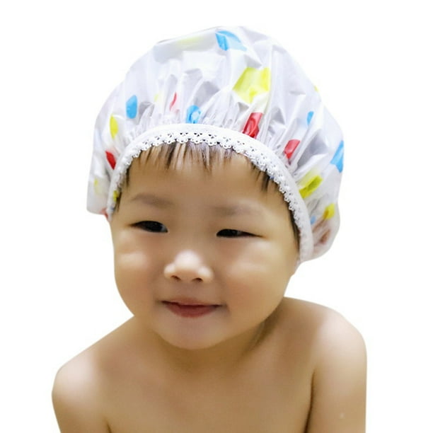 Esho Baby Kids Shampoo Cap Waterproof Children Elastic Shower Bathing