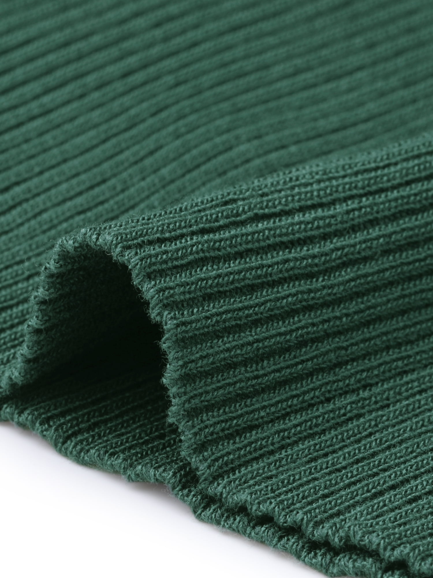 DARING DIVA Women's Striped Long Sleeve Crew Neck Ribbed Knit Dress S Green